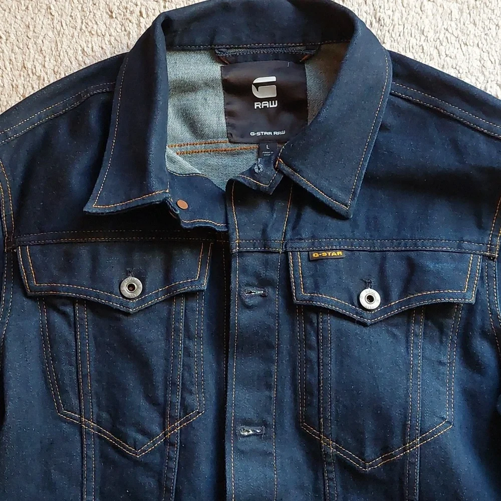 G-Star Raw Dark Denim Jacket Sz L